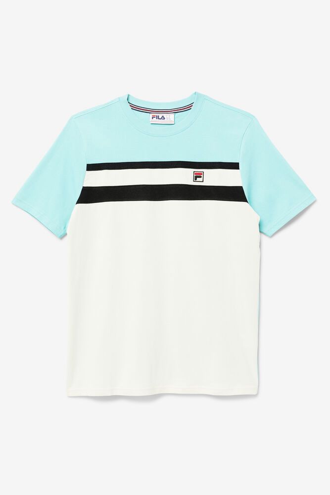 Fila Dover White T-Shirt Mens - NZ 92501-CHKI